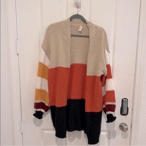 BiBi Multicolor Striped Cardigan